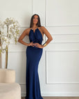 Abito collier Blu