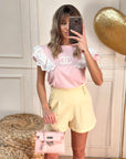 T-shirt my pizzo rosa