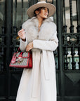 Cappotto fox ghiaccio