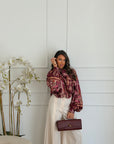 camicia particular bordeaux