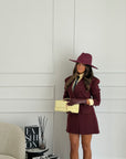 Giacca/abito zirbel bordeaux