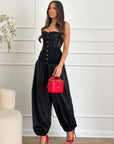 Bustino in pizzo nero