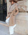 Cappotto fox biscotto