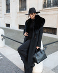 Cappotto fox nero