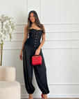 Bustino in pizzo nero