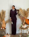 tailleur cute bordeaux