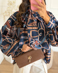camicia particular blu