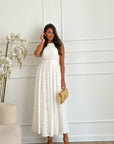 Abito white in pizzo