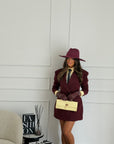 Giacca/abito zirbel bordeaux