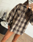 camicia cozy marrone