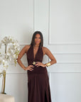 Abito Florida marrone