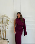 Abito elsa bordeaux