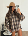 camicia cozy marrone