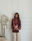camicia particular bordeaux