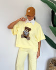 Tuta teddy giallo
