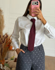 camicia con cravatta