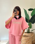 Tuta tresy rosa