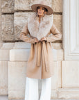 Cappotto fox biscotto
