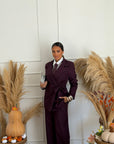 tailleur cute bordeaux