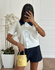 Maglia botton bianca