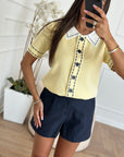 Maglia botton gialla