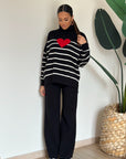 coordinato love nero