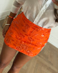 Gonna flowers orange