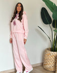 Coordinato con cravatta rosa