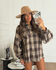 camicia cozy marrone