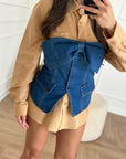 top fiocco denim