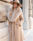 Cappotto fox biscotto