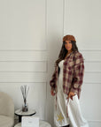 camicia cozy bordeaux