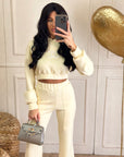 Coordinato crop giallo