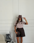 polo collage rosa