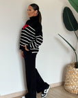 coordinato love nero
