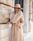 Cappotto fox biscotto