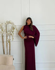 Abito elsa bordeaux