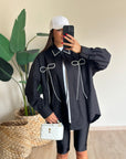 camicia pearl black