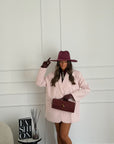 Giacca diamond rosa