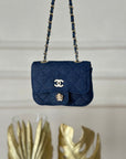 Pochette camelia denim