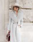 Cappotto fox ghiaccio