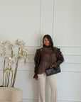 camicia tresy marrone