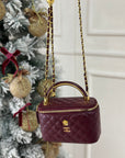 Bauletto camelia bordeaux