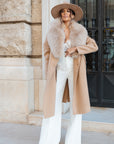 Cappotto fox biscotto