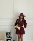 Giacca/abito zirbel bordeaux