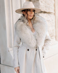 Cappotto fox ghiaccio