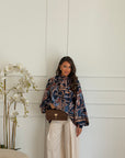 camicia particular blu
