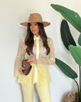 camicia in pizzo
