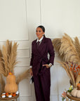 tailleur cute bordeaux