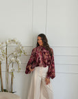 camicia particular bordeaux